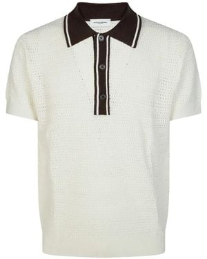 Paolo Pecora Knitted Polo Shirt - White
