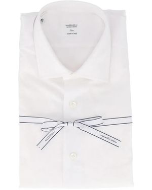 Mazzarelli Slim-Fit Cotton Shirt - White