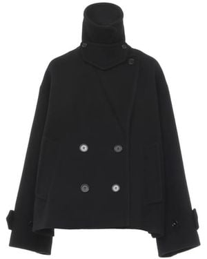 Chloé Oversized Short Coat - Black