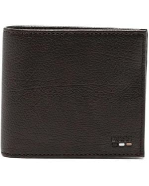 BOSS Logo-Plaque Bifold Wallet - Black