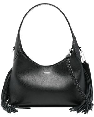 COACH レザーショルダーバッグ - ブラック