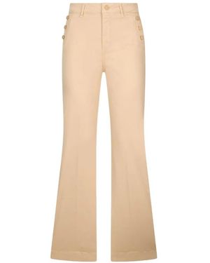 Liu Jo Pantalones Acampanados Bottom Up Con Botones Del Logo - Neutro