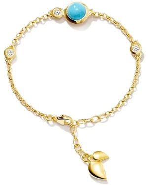 Tamara Comolli Bouton And Diamond Chain Bracelet - Metallic