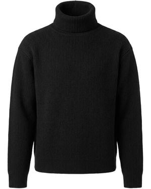 BERNER KUHL Pull Côtelé À Col Roulé - Black