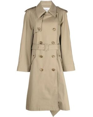 Goen.J Trench Doppiopetto Bicolore - Neutro