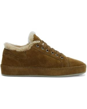 Giuseppe Zanotti Gz-City Lace-Up Low-Top Trainers - Brown