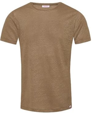 Orlebar Brown Ob-T Linen T-Shirt - Brown