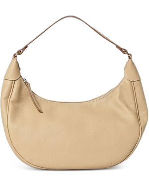 Skytos Luna Leather Shoulder Bag - Natural