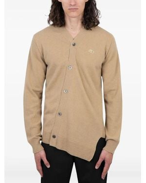 Comme des Garçons Buttoned Ribbed Shirt - ナチュラル