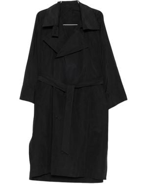 Issey Miyake Belted Trench Coat - Black
