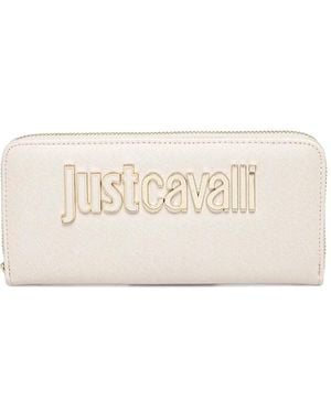 Just Cavalli Portafoglio Con Logo Goffrato - Neutro