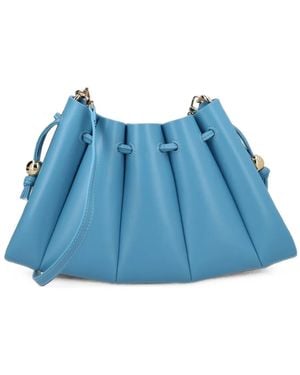 THEMOIRÈ Calipso Pleated Crossbody Bag - Blue