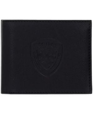 Blauer Logo-Embossed Bifold Wallet - Black
