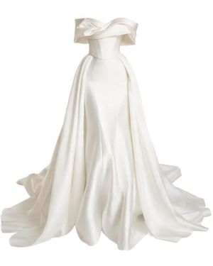 Millanova Rita Off-Shoulder Gown - White