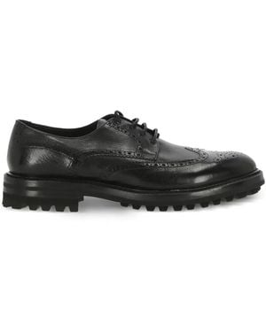Ortigni Lace-Up Derby Shoes - Black