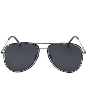 Saint Laurent Pilot-Frame Sunglasses - Grey