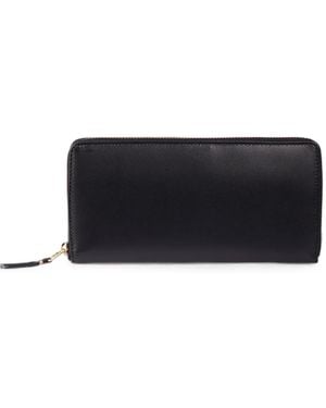 Comme des Garçons Zip-Around Leather Wallet - Black