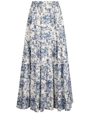 Liu Jo Long Printed Maxi Skirt - White