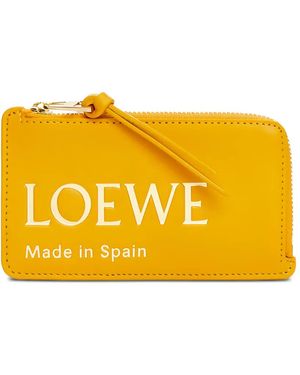 Loewe Zip Card Holder - Yellow
