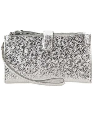 Gianni Chiarini Dollaro Metallic Wallet - Grey