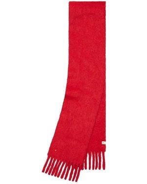Tory Burch Fringed Scarf - Red