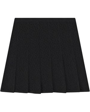 Givenchy Faltenrock Aus Monogramm-Jacquard - Schwarz