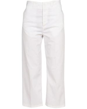 Department 5 Concealed-Fastening Trousers - White
