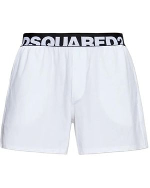 DSquared² Logo-Waistband Boxers - White