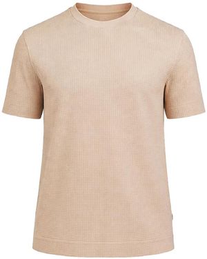 BOSS Waffle-Knit T-Shirt - Natural