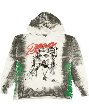 Barriers X 2Pac Graphic-Print Hoodie - Grey
