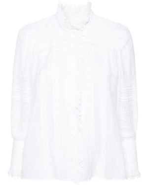 Zadig & Voltaire Trevy Pintuck-Detailing Shirt - White