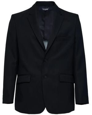 Comme des Garçons Denim-Panel Blazer - Black