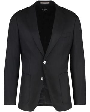 BOSS Two-Button Single-Breasted Blazer - Black