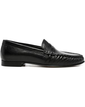 Poeve Leather Loafers - Black