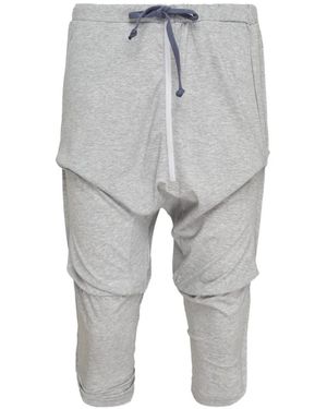 OPEN YY Sarouel Gathered Shorts - Gray
