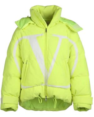Valentino Garavani Logo-Print Hooded Jacket - Green