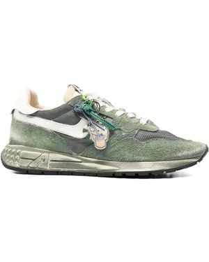 Autry Appliqué-Detail Trainers - Green
