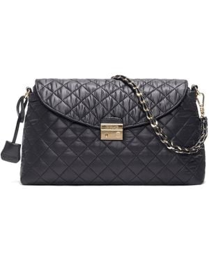 MZ Wallace Crosby Lock Shoulder Bag - Grey