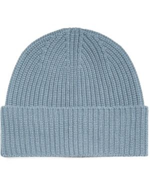 Bompard Axel Ribbed-Knit Cashmere Beanie Hat - Blue