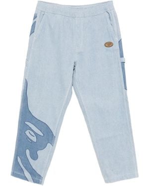 Aape By A Bathing Ape Hose mit Logo-Patch - Blau