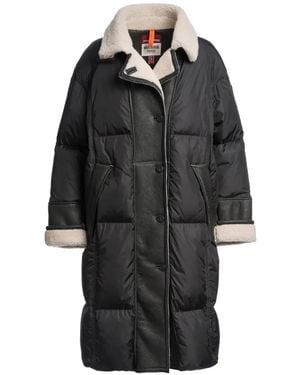 Parajumpers Velna Donsjas Met Lammy Afwerking - Zwart