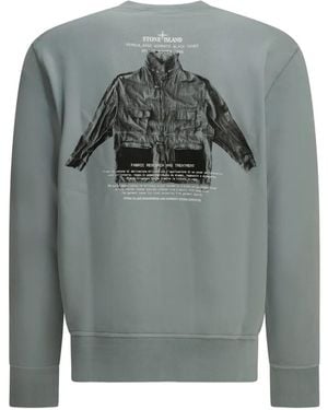 Stone Island 6100046 Cotton-Fleece Sweatshirt - Grey