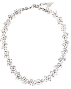 forte_forte Halsketting Van Kristallen - Wit
