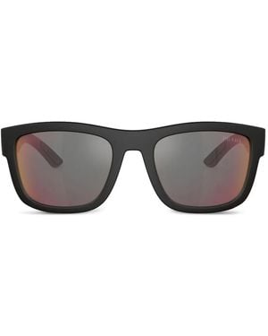 Prada Linea Rossa Square-Frame Sunglasses - Grey