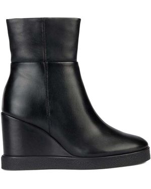 Geox Botines con cuña - Negro