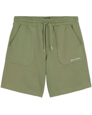 Marc O' Polo Elasticated-Waist Shorts - Green