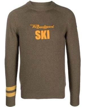 Rossignol Signature Logo-Embroidered Sweater - Gray