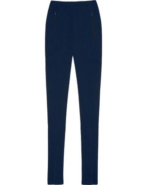 Wardrobe NYC Front Ankle-Zip Leggings - Blue