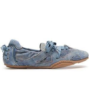 Acne Studios Rear Drawstring Detailing Sneakers - Blue