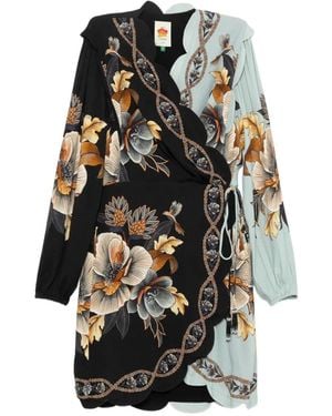 FARM Rio Floral-Print Mini Dress - White